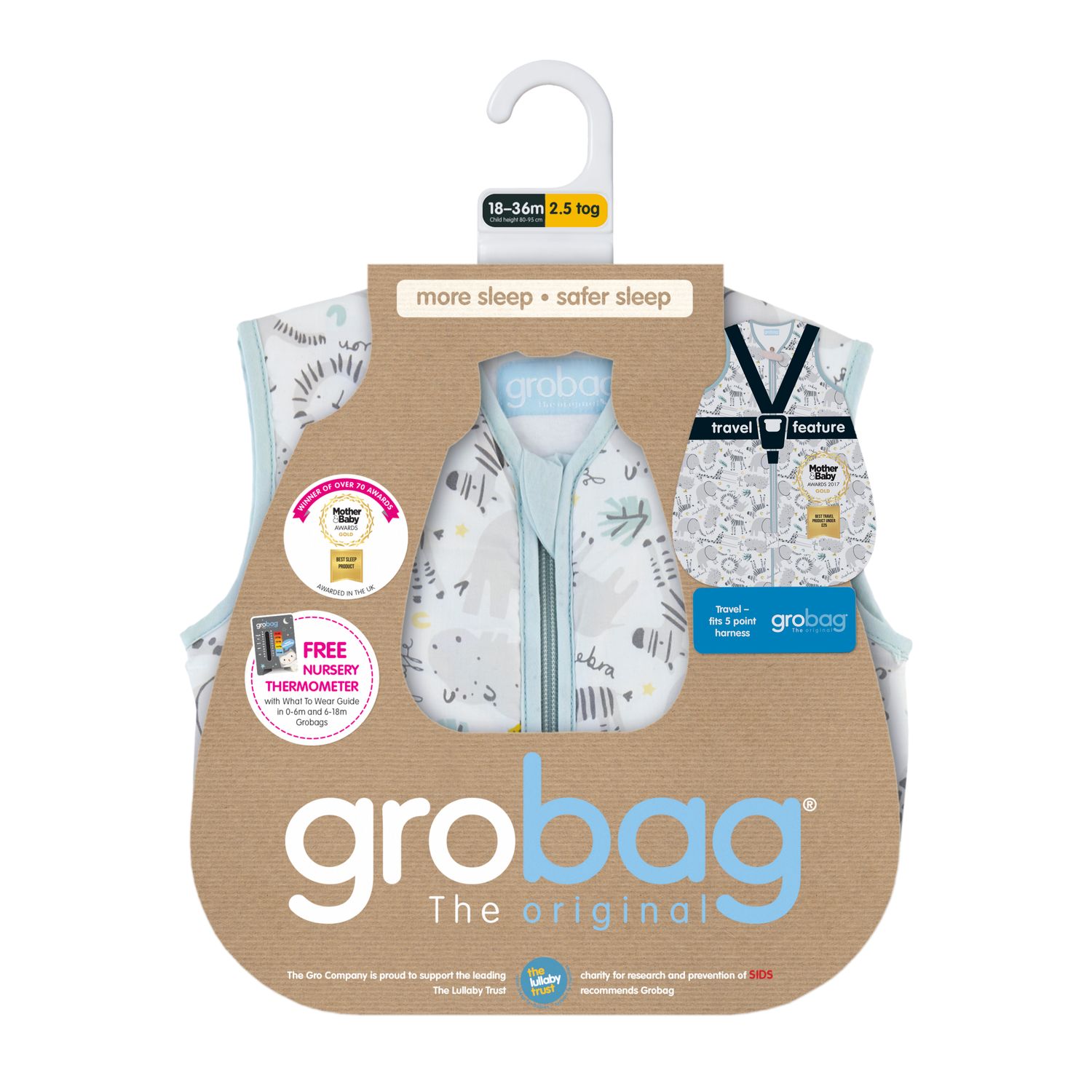 Sac de dormit, Jungla Muzicala, 18-36 luni, 2.5 tog, Gro fotografia produsului View 2 L