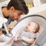 Sezlong 3 in 1 Tiny Love Rocker Napper, 0 luni +, Gri cu Alb fotografia produsului View 2 S
