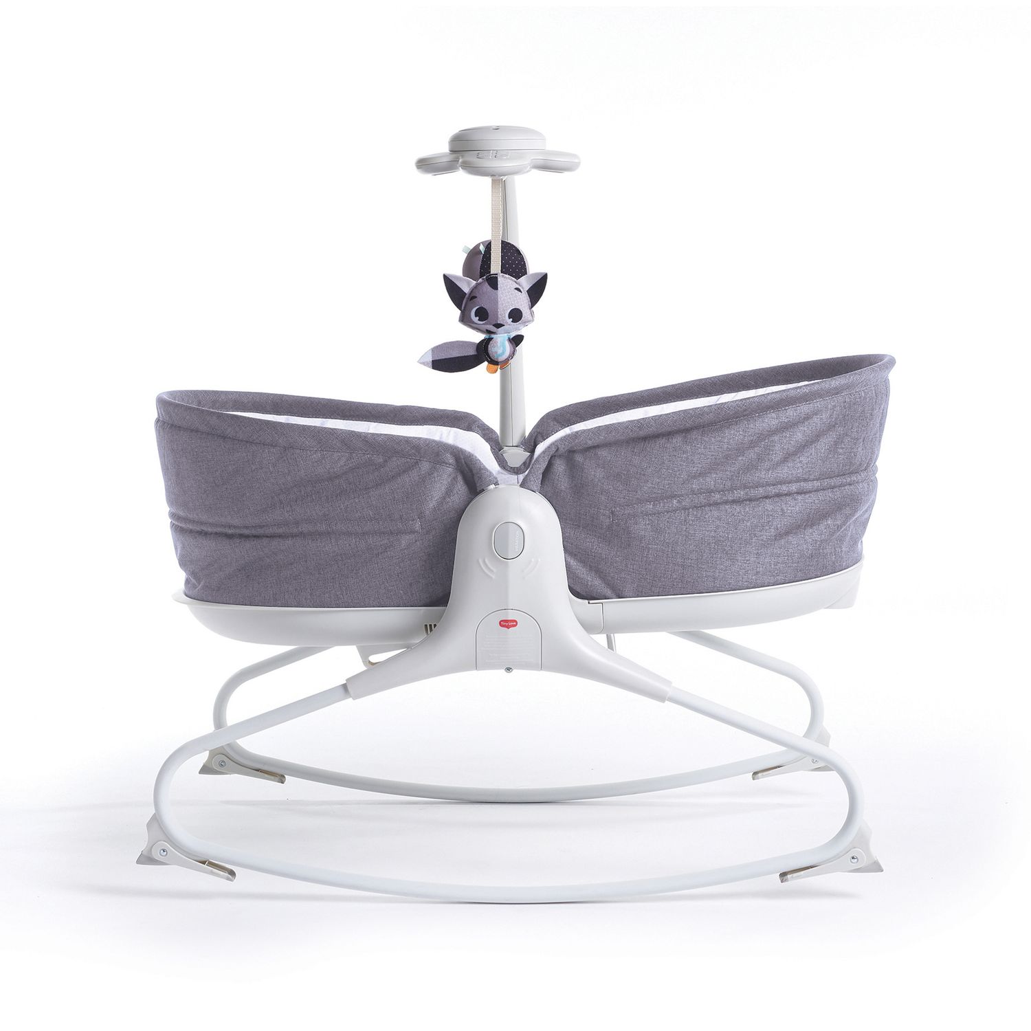 Sezlong 3 in 1 Tiny Love Rocker Napper, 0 luni +, Gri cu Alb fotografia produsului
