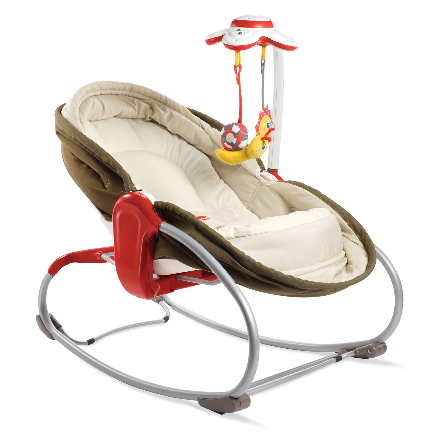 Sezlong 3 in 1 Rocker Napper Maro-Bej, Tiny Love fotografia produsului