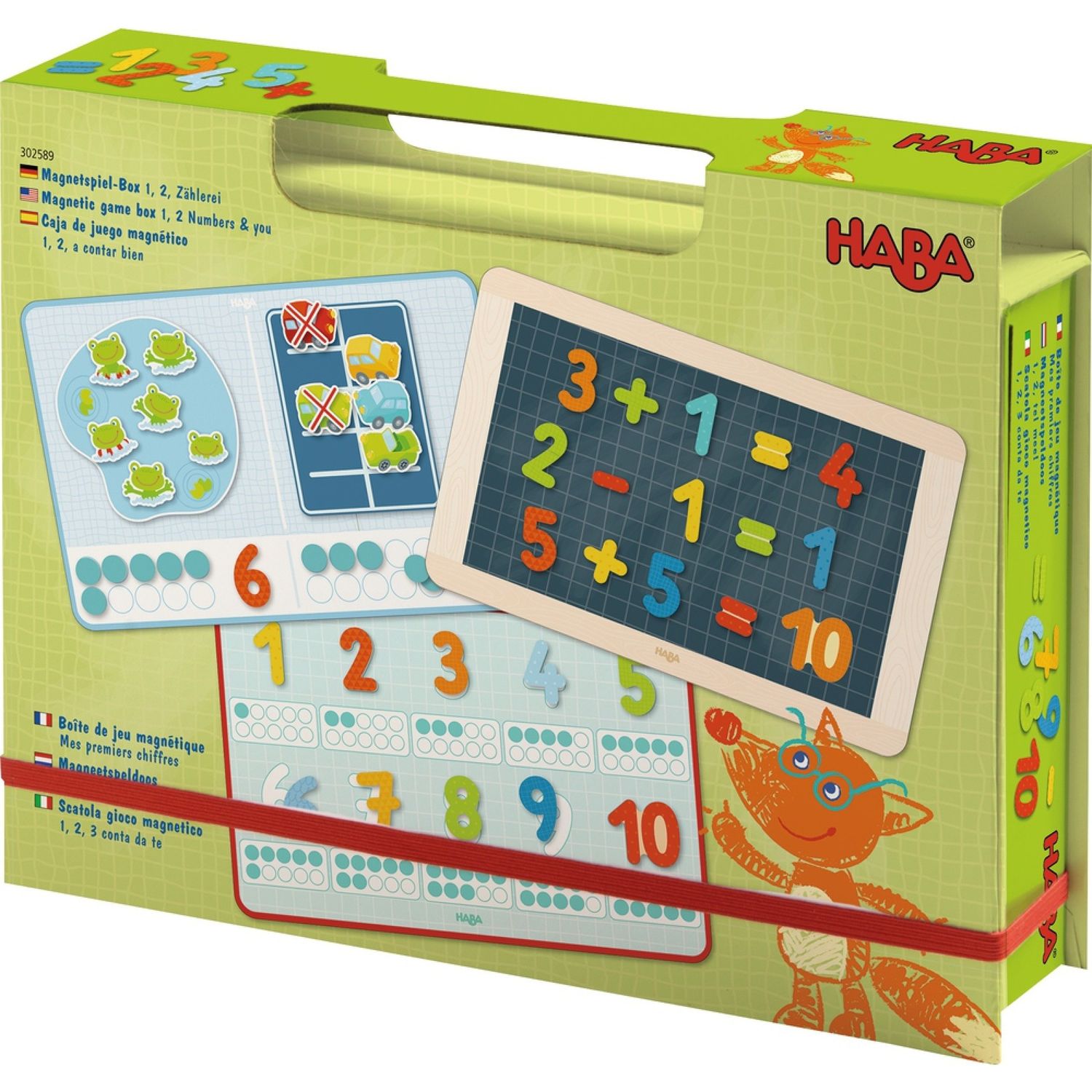 Cutie cu jocuri magnetice, Haba, Noi si numerele, 3ani+ fotografia produsului