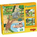 Puzzle cu animale, 3 modele, Haba, 3ani+ fotografia produsului View 2 S