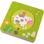 Puzzle din lemn, Haba, La ferma, 12luni+ fotografia produsului View 2 S