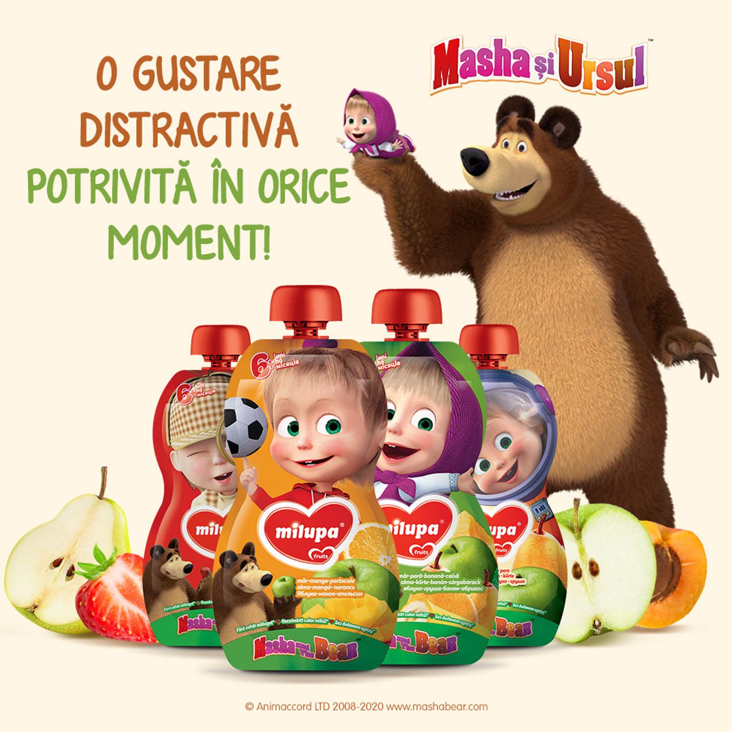 Piure Milupa de fructe Masha (banane, capsuni), 100g, 6luni+ fotografia produsului View 2 L