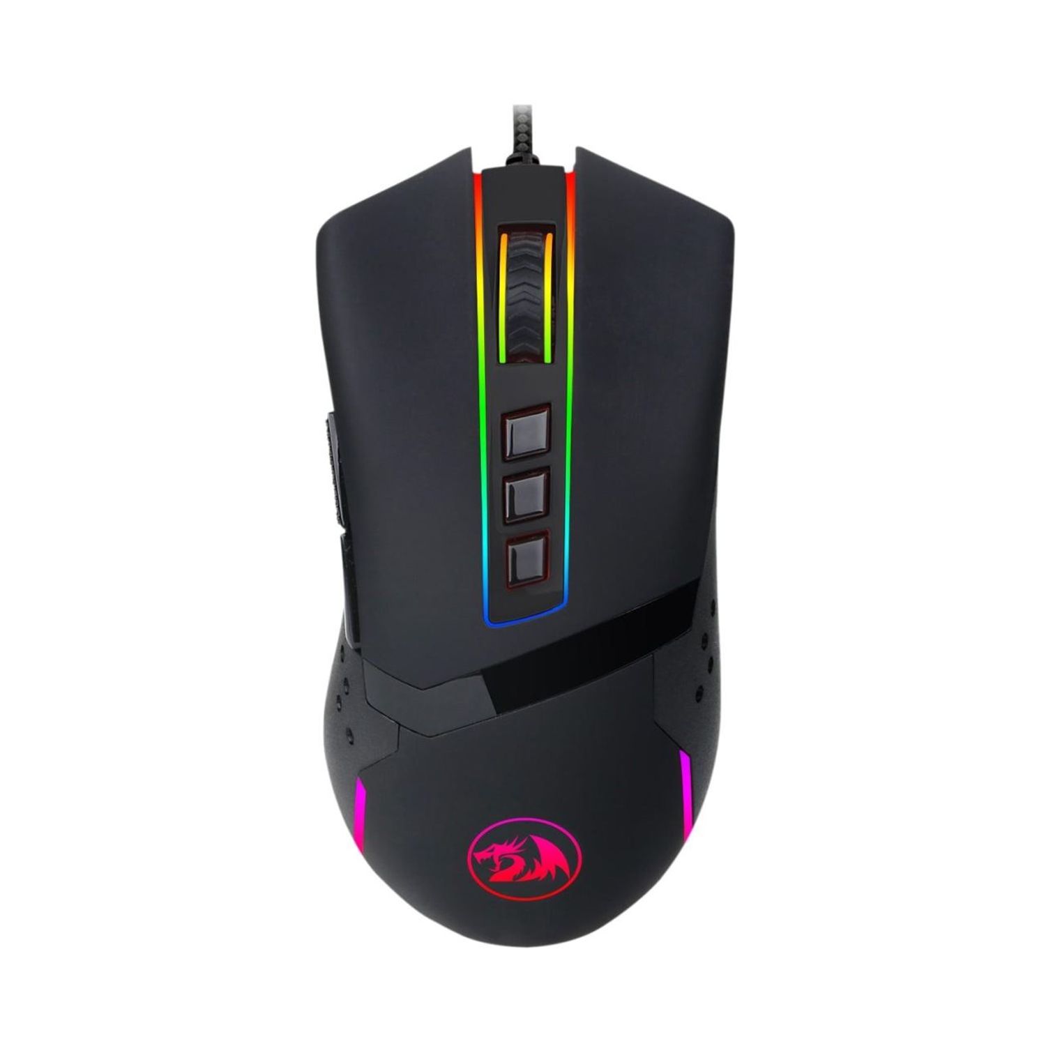 Mouse gaming Redragon Octopus negru iluminare RGB fotografia produsului View 3 L