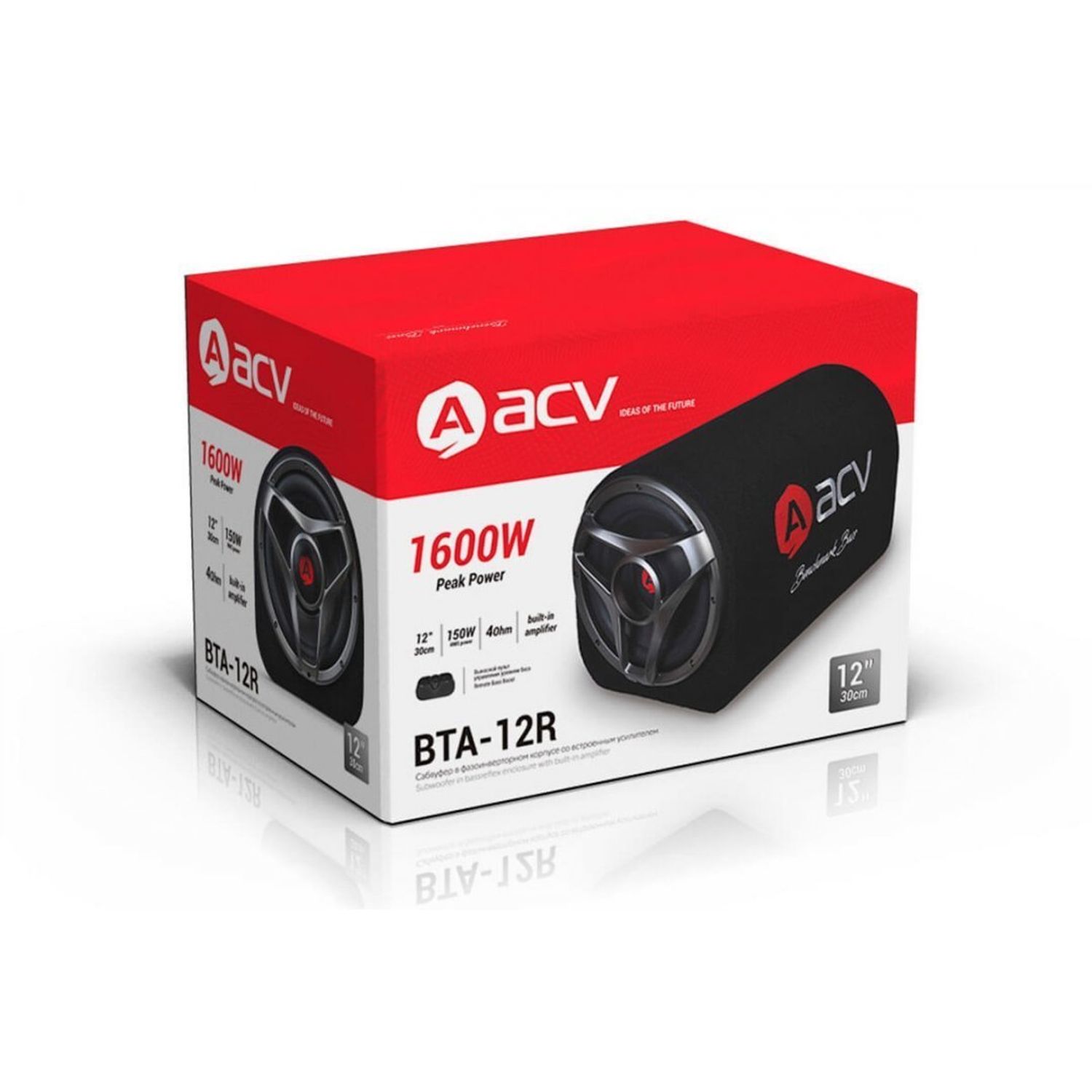 Subwoofer Activ auto ACV BTA 10R, 250mm, 200W RMS fotografia produsului View 8 L