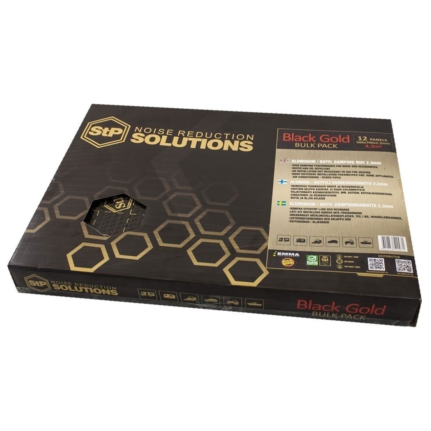 Insonorizant Premium auto STP Black Gold Bulk Pack, 2,3mm, 4,5m2 fotografia produsului