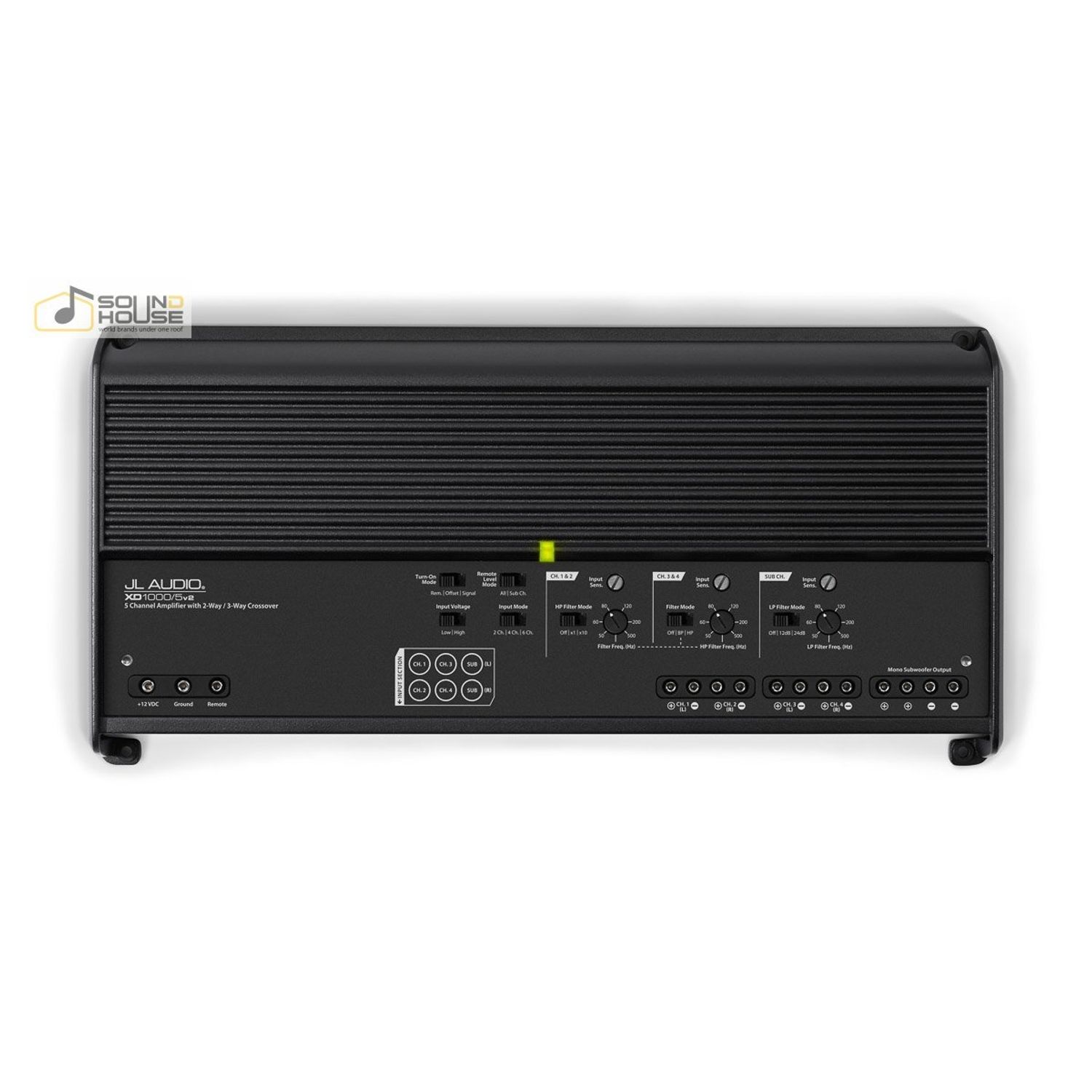 Amplificator auto JL Audio XD1000/5v2, 5 canale 1000W fotografia produsului View 3 L