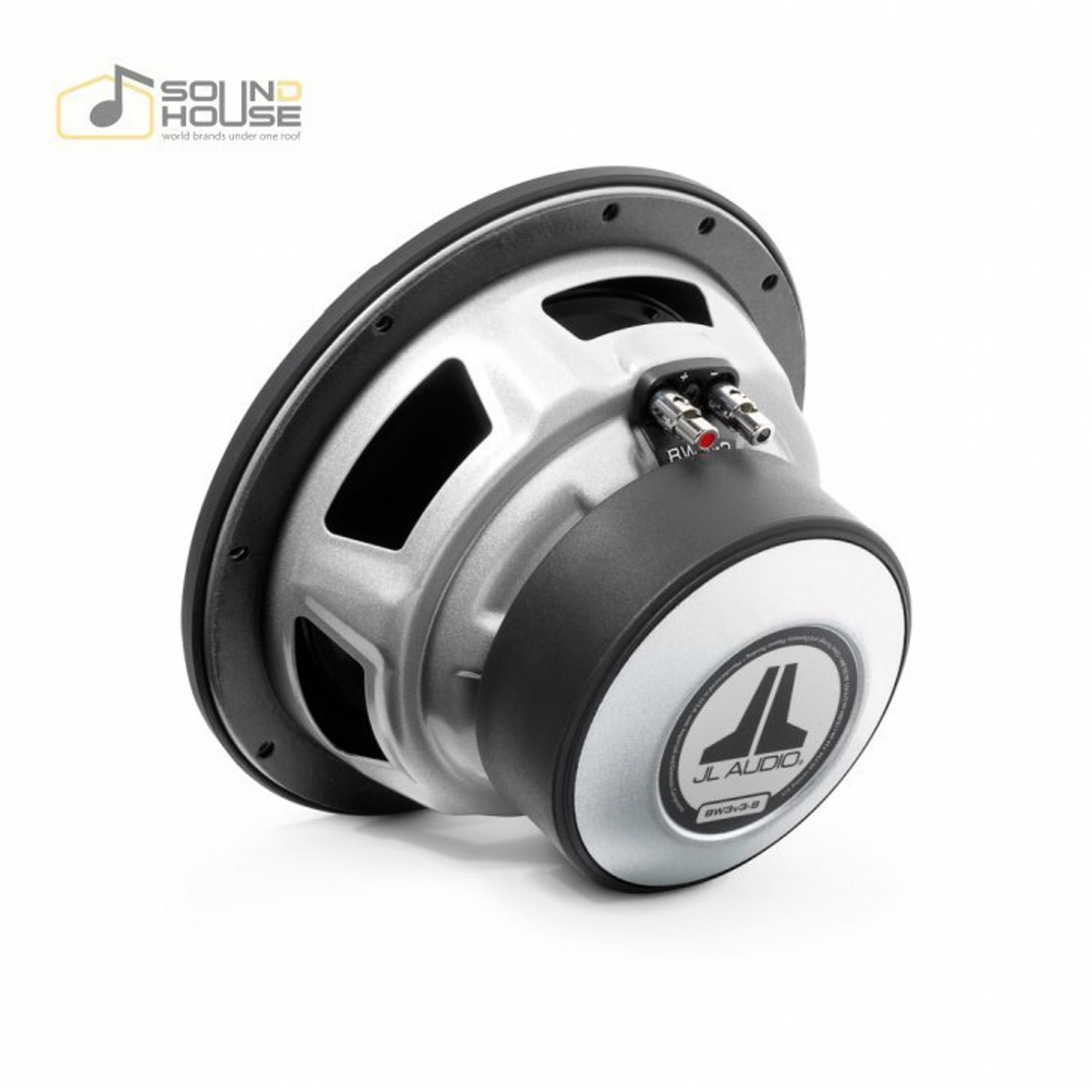 Subwoofer auto JL Audio 8W3V3-4, 200mm, 250W RMS fotografia produsului View 3 L