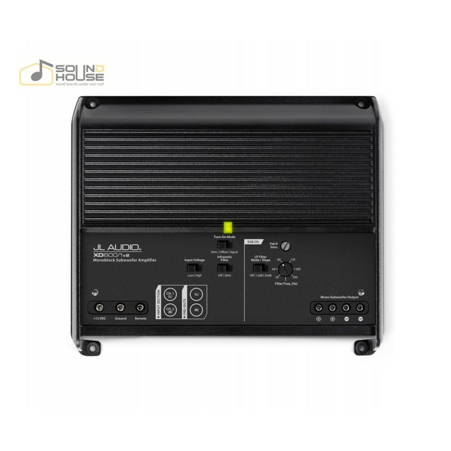 Amplificator auto JL Audio XD600/1v2, 1 canal 600W fotografia produsului View 4 L