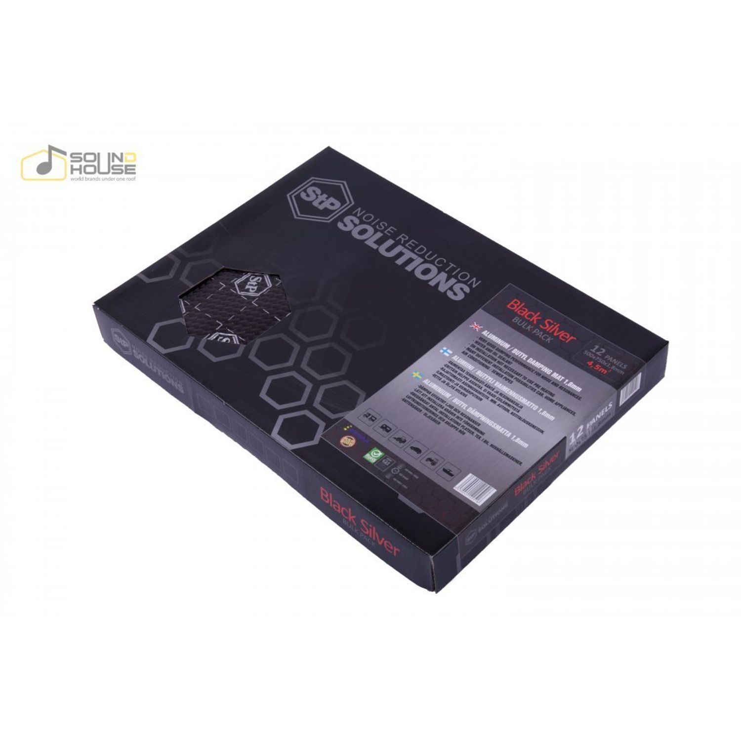 Insonorizant Premium auto STP Black Silver Bulk Pack, 1,8mm, 4,5m2 fotografia produsului