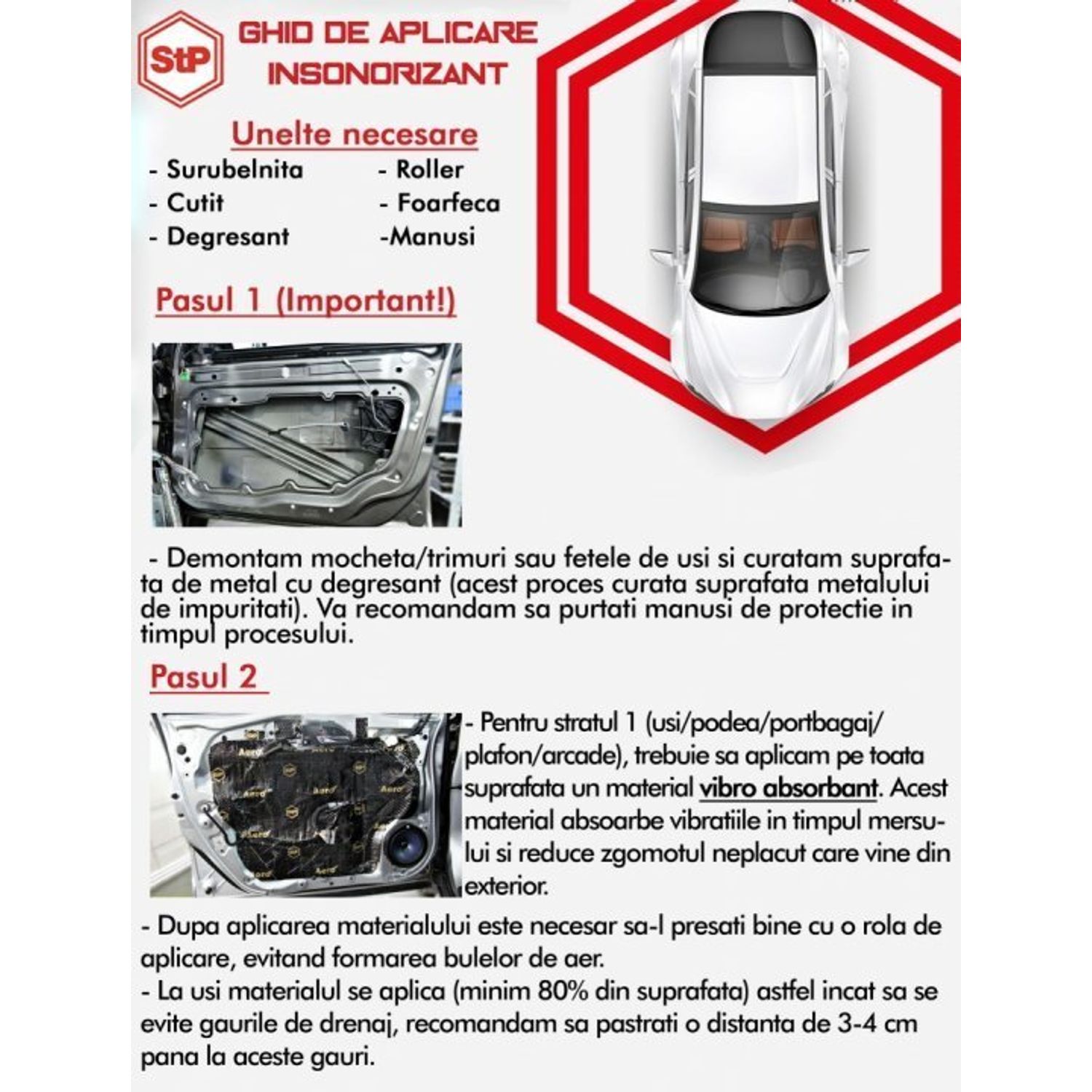 Insonorizant Premium auto STP Black Silver Bulk Pack, 1,8mm, 4,5m2 fotografia produsului View 5 L