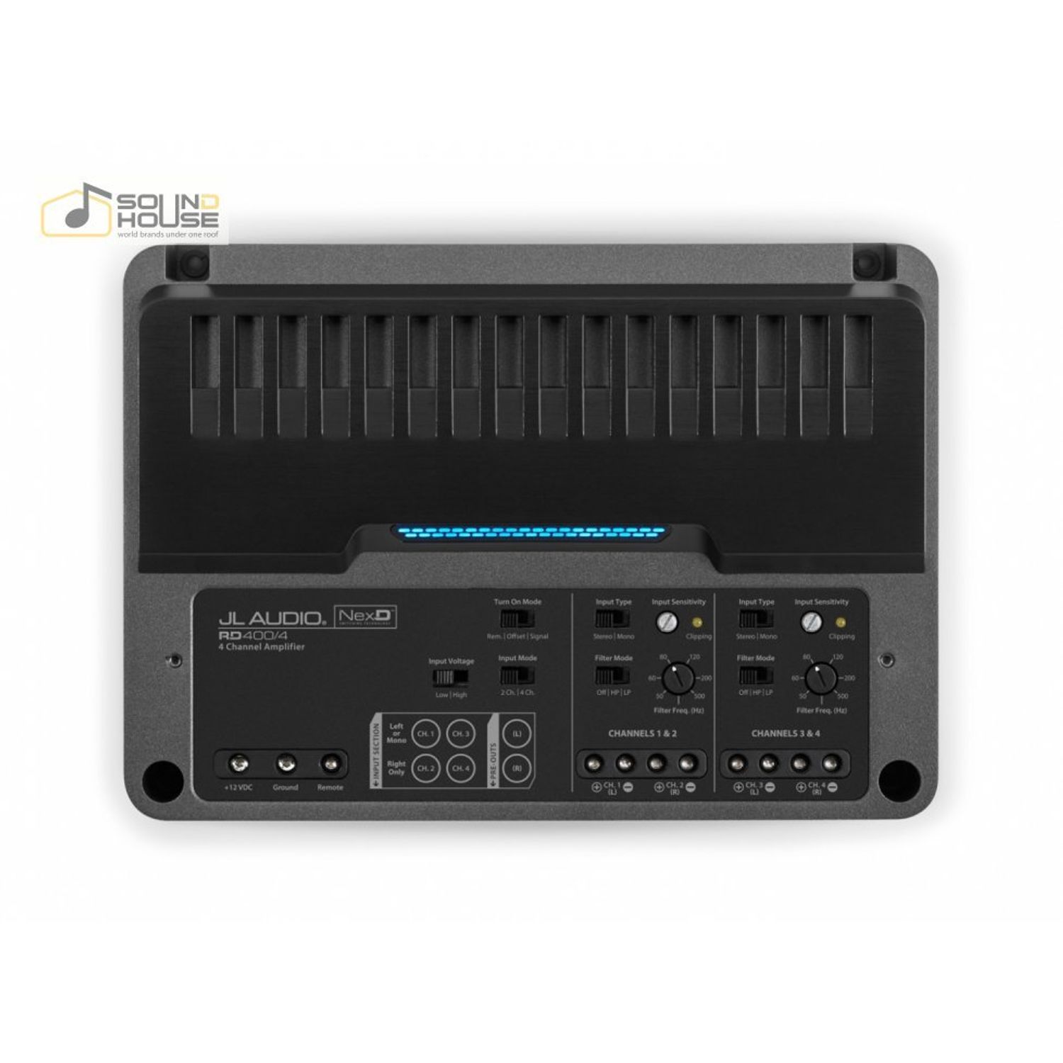 Amplificator auto JL Audio RD400/4, 4 Canale, 400W fotografia produsului View 3 L