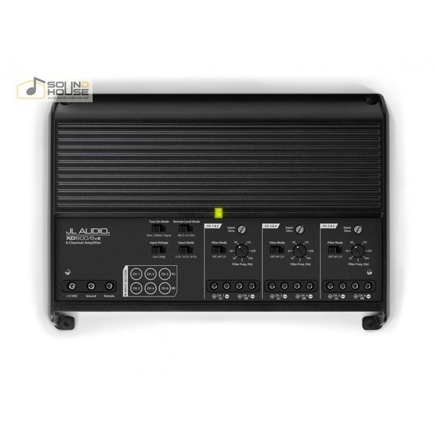 Amplificator auto JL Audio XD600/6v2, 6 canale 600W fotografia produsului View 3 L