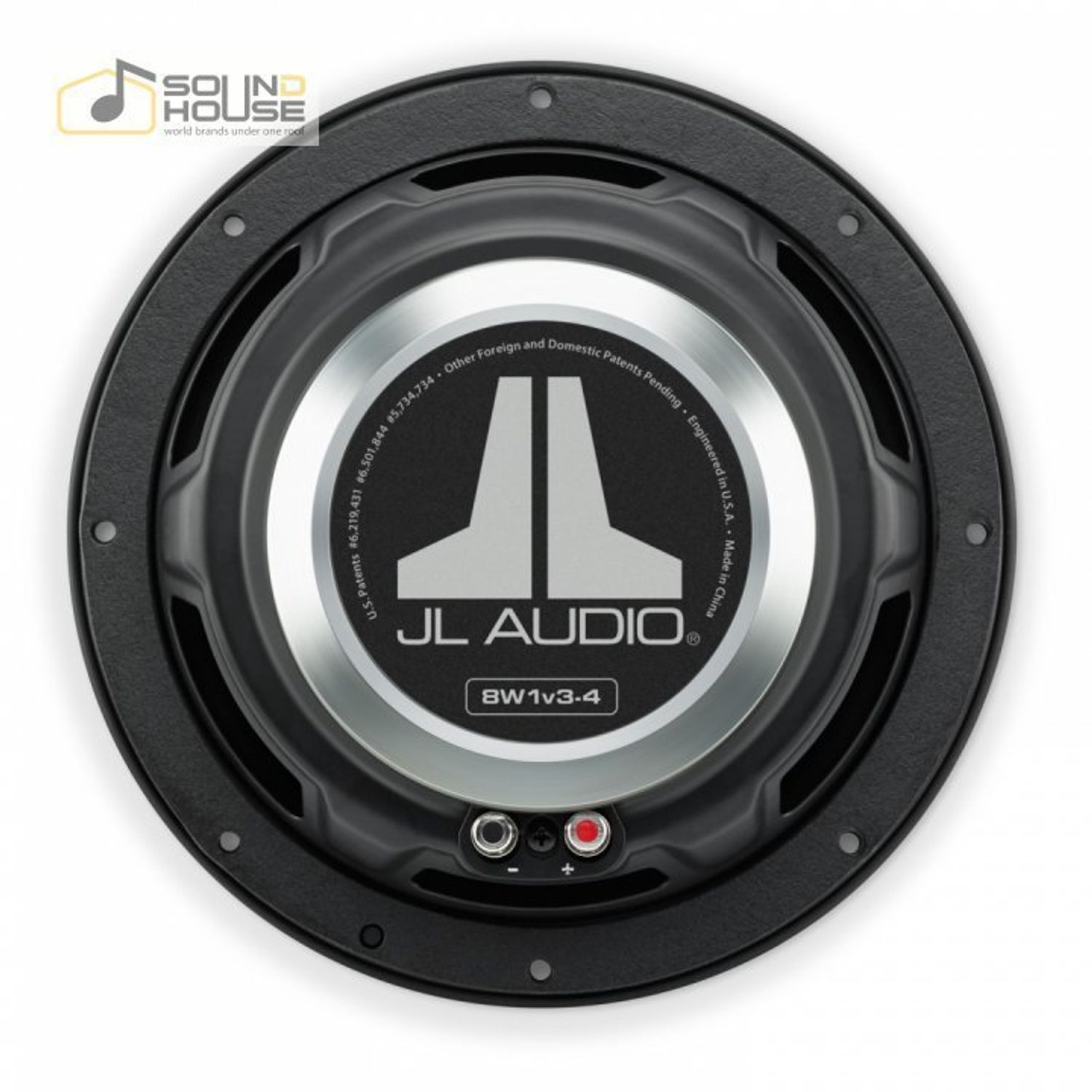 Subwoofer auto JL Audio 8W1V3-4, 200mm, 150W RMS fotografia produsului View 3 L