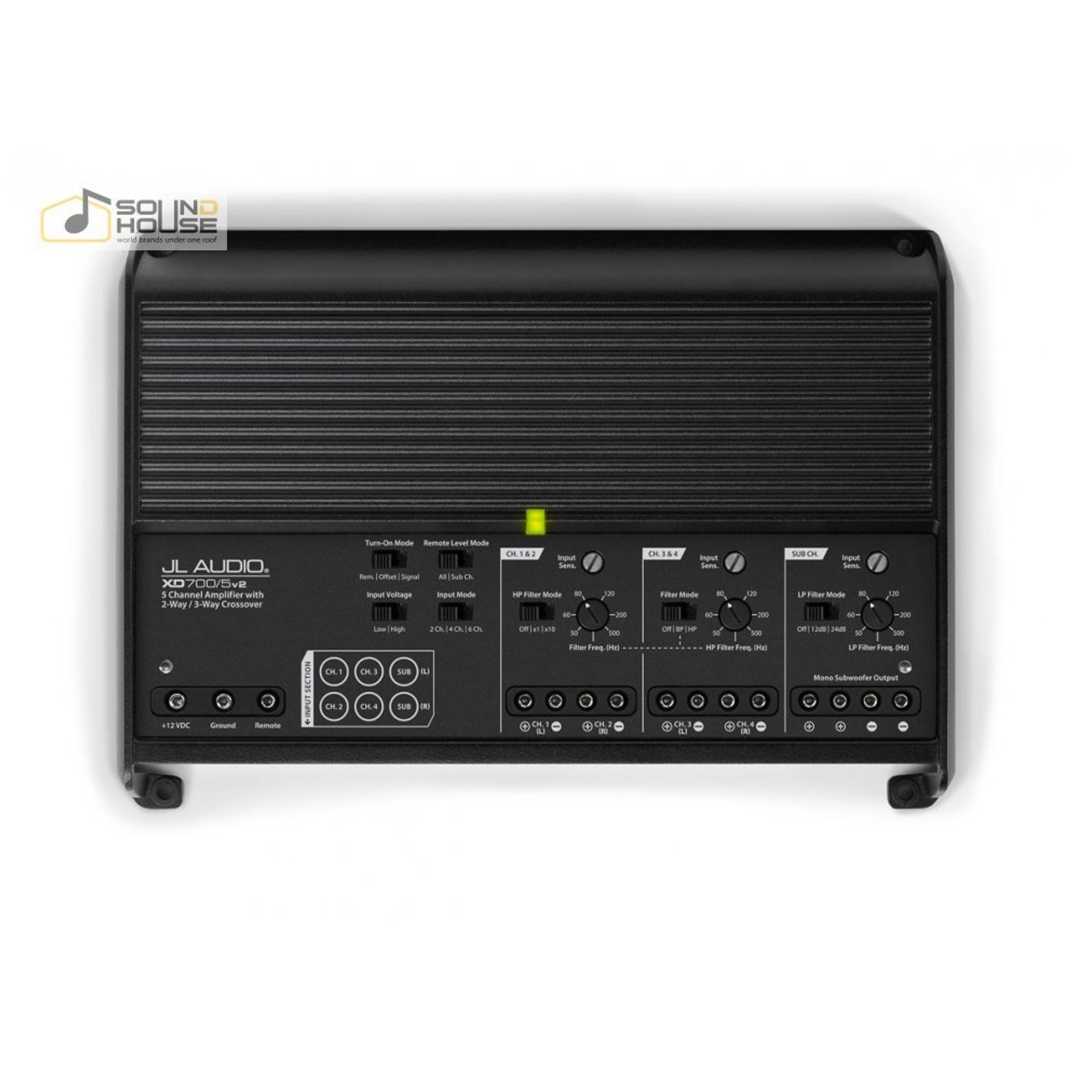 Amplificator auto JL Audio XD700/5v2, 5 canale 700W fotografia produsului View 3 L