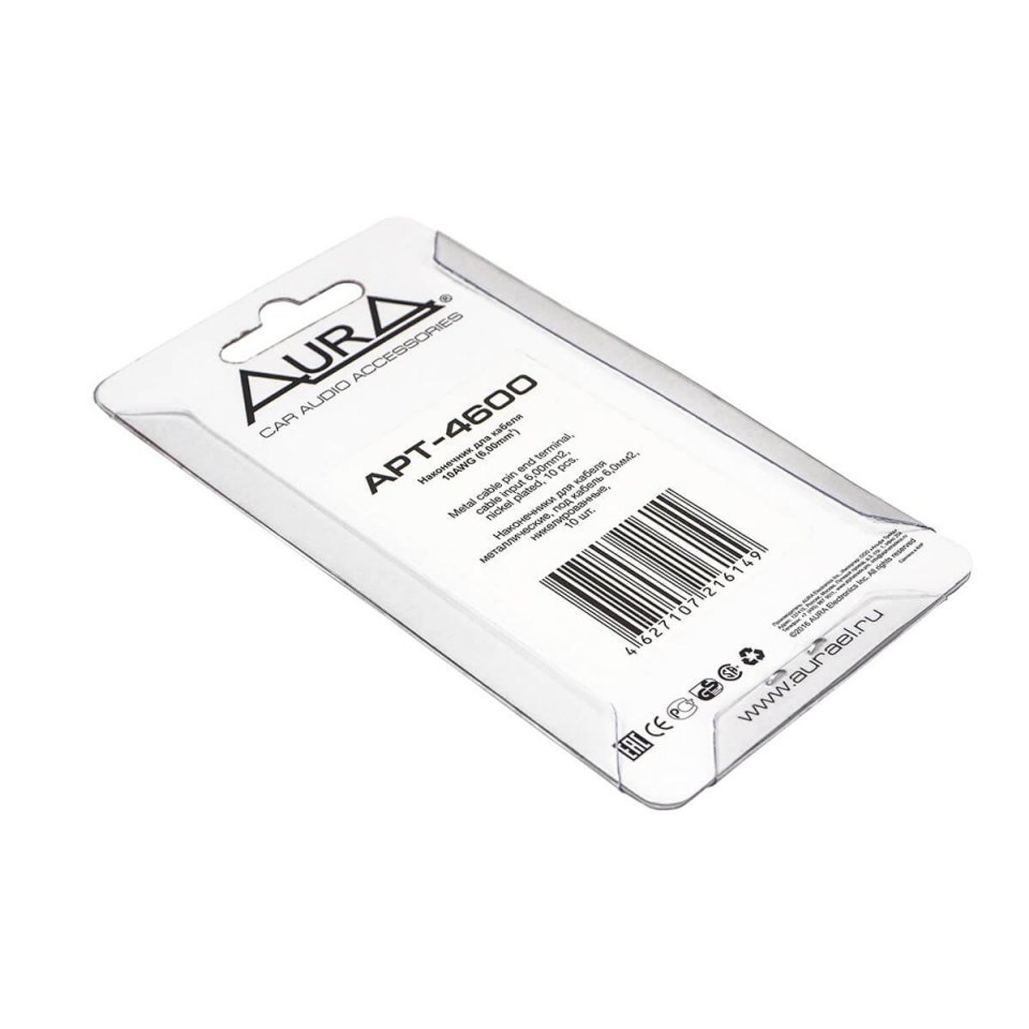 Inel terminal Aura APT 4600, 6mm2 (10AWG), 10 buc\set fotografia produsului View 2 L