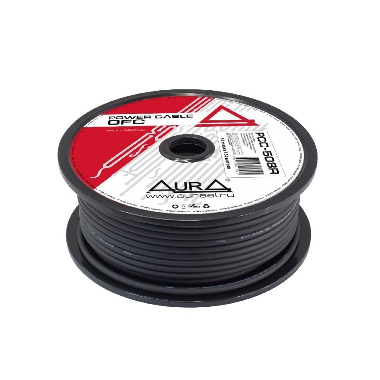 Cablu alimentare AURA PCC 508B OFC, 8mm2 (8AWG), 1m fotografia produsului