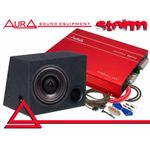 Pachet subwoofer auto cu incinta bassreflex Aura Storm 12 fotografia produsului
