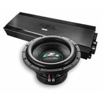 Pachet Subwoofer auto Deaf Bonce DB SA 252 D1 + Amplificator Aura Venom D2000.1 fotografia produsului