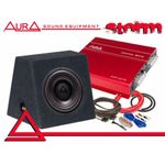 Pachet subwoofer auto cu incinta inchisa Aura Storm 10 fotografia produsului
