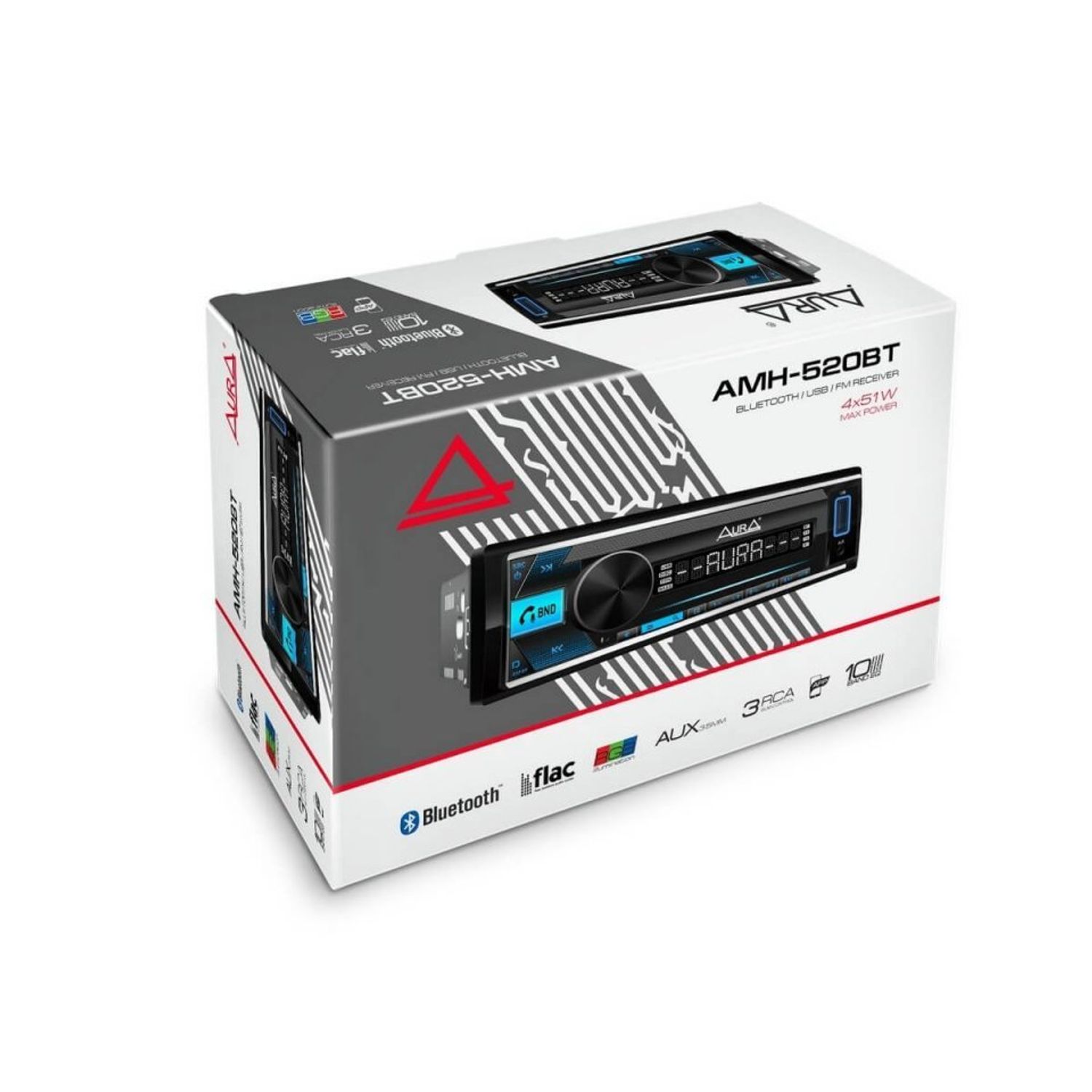 Player auto Aura AMH 520BT, 1 DIN, 4x51W fotografia produsului View 5 L