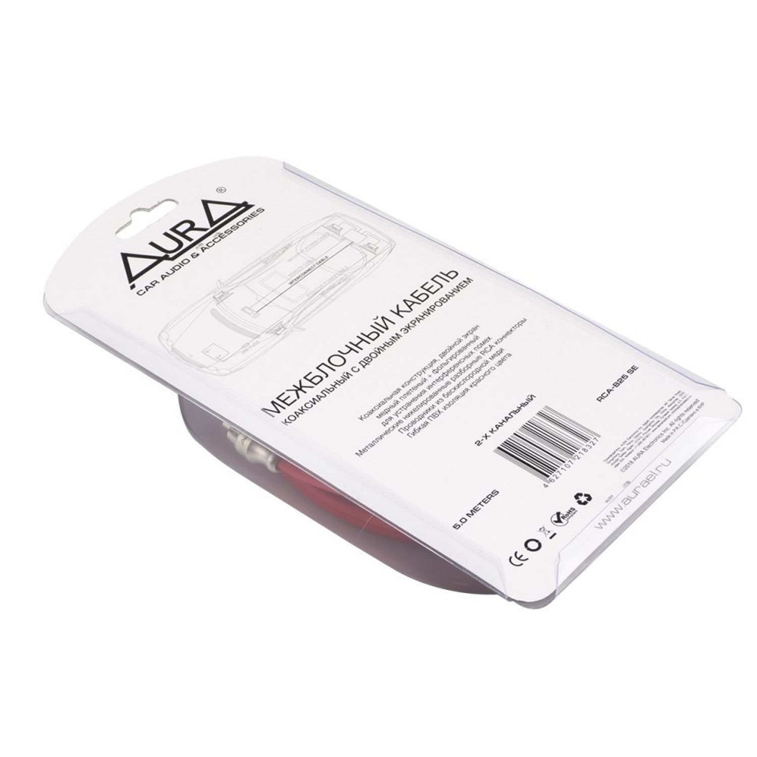Cablu RCA Aura B25SE OFC, 2 canale, 5M fotografia produsului View 3 L