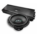 Pachet Subwoofer auto Deaf Bonce DB SA 255 D1 + Amplificator Aura Venom D2000.1 fotografia produsului