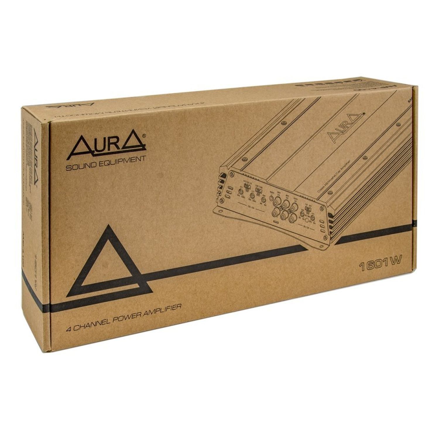 Amplificator auto Aura INDIGO 4.100, 4 canale, 400W fotografia produsului View 6 L