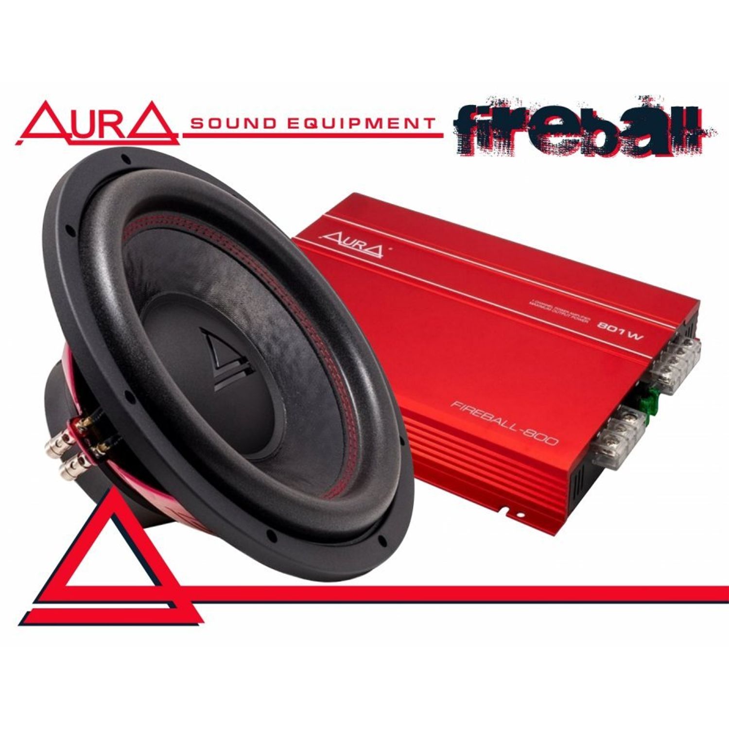 Pachet subwoofer auto Aura Fireball 12 fotografia produsului