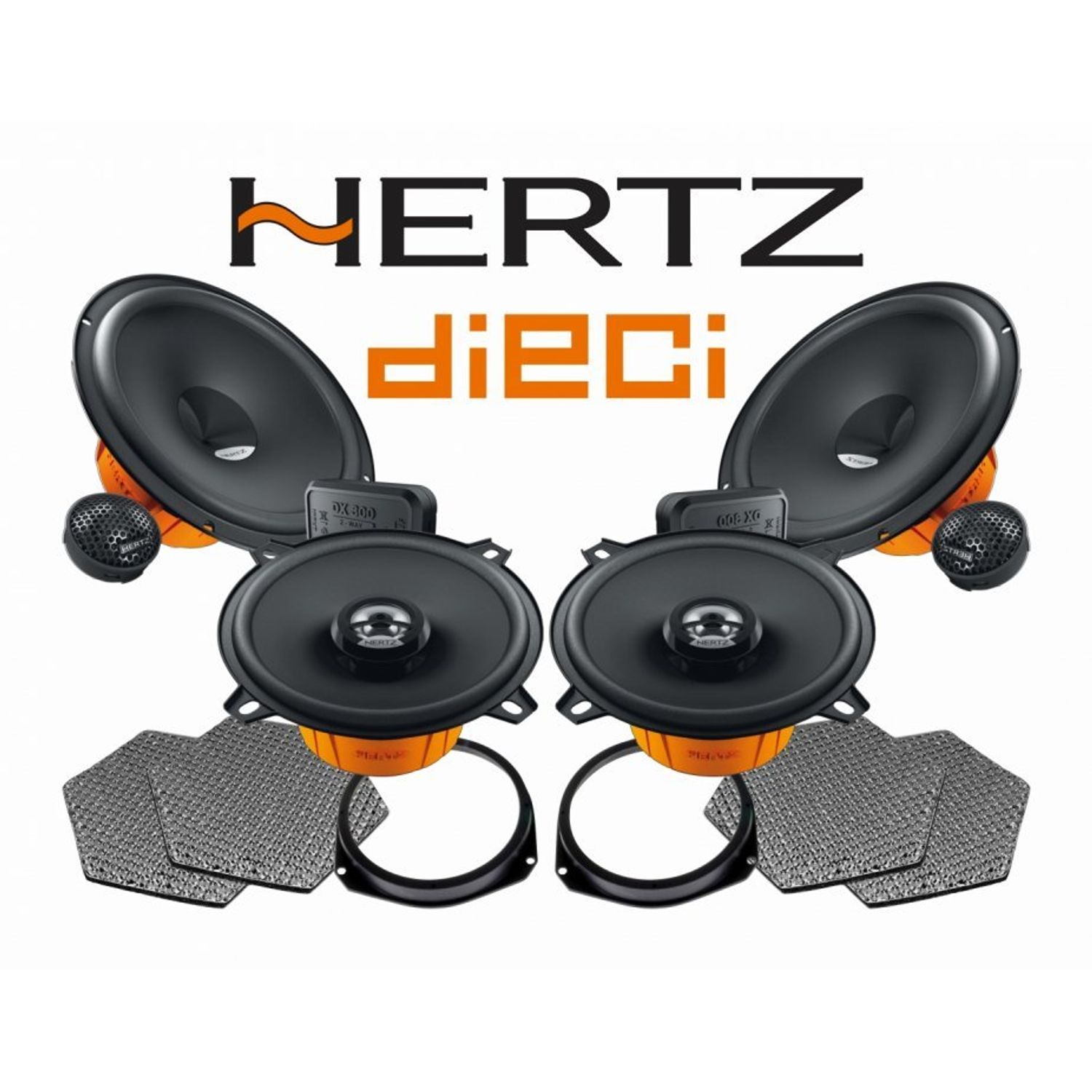 Pachet difuzoare auto Hertz Dieci dedicat Opel Corsa D (2006 - 2014) fotografia produsului