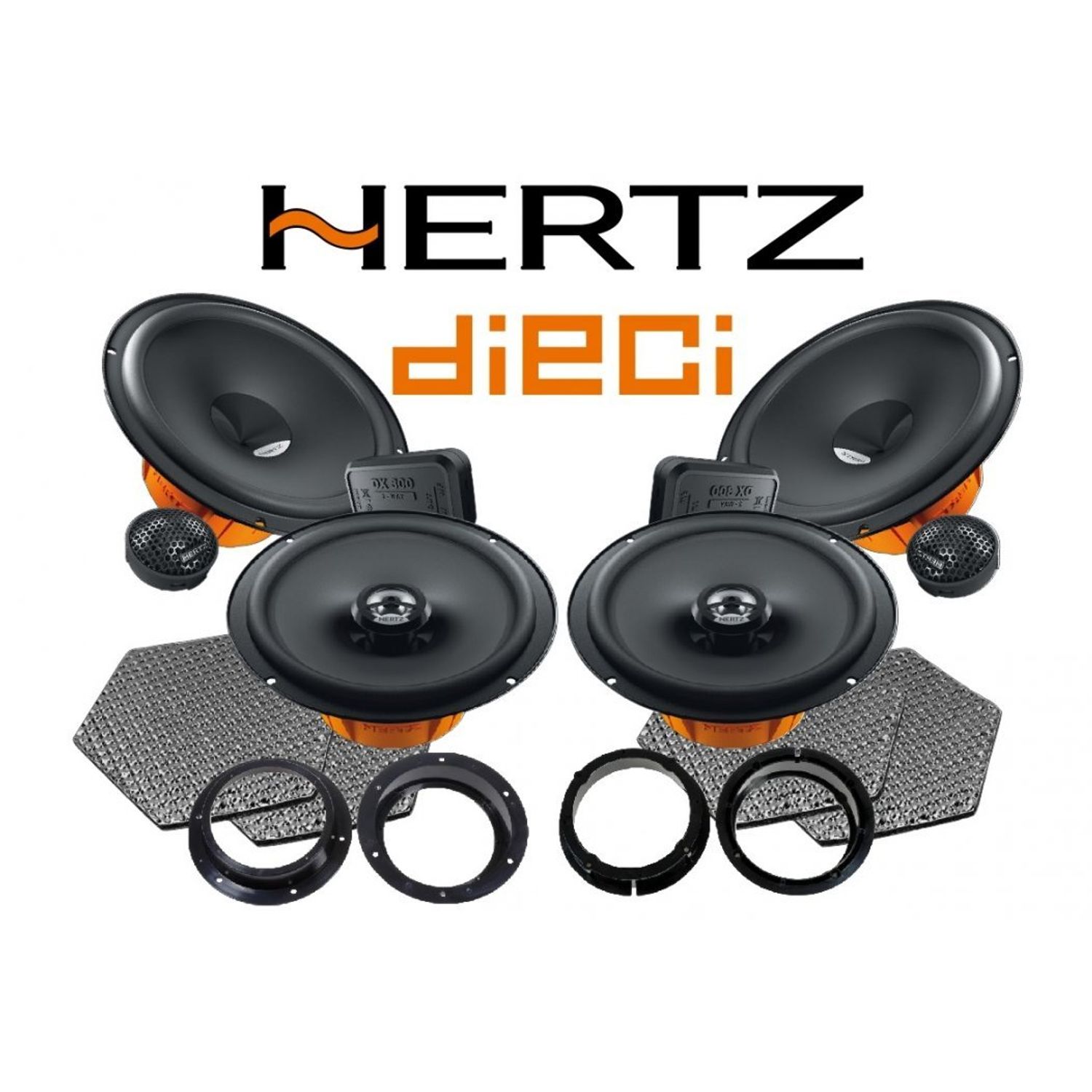 Pachet difuzoare auto Hertz Dieci dedicat Volkswagen Golf V (2003 - 2009) fotografia produsului