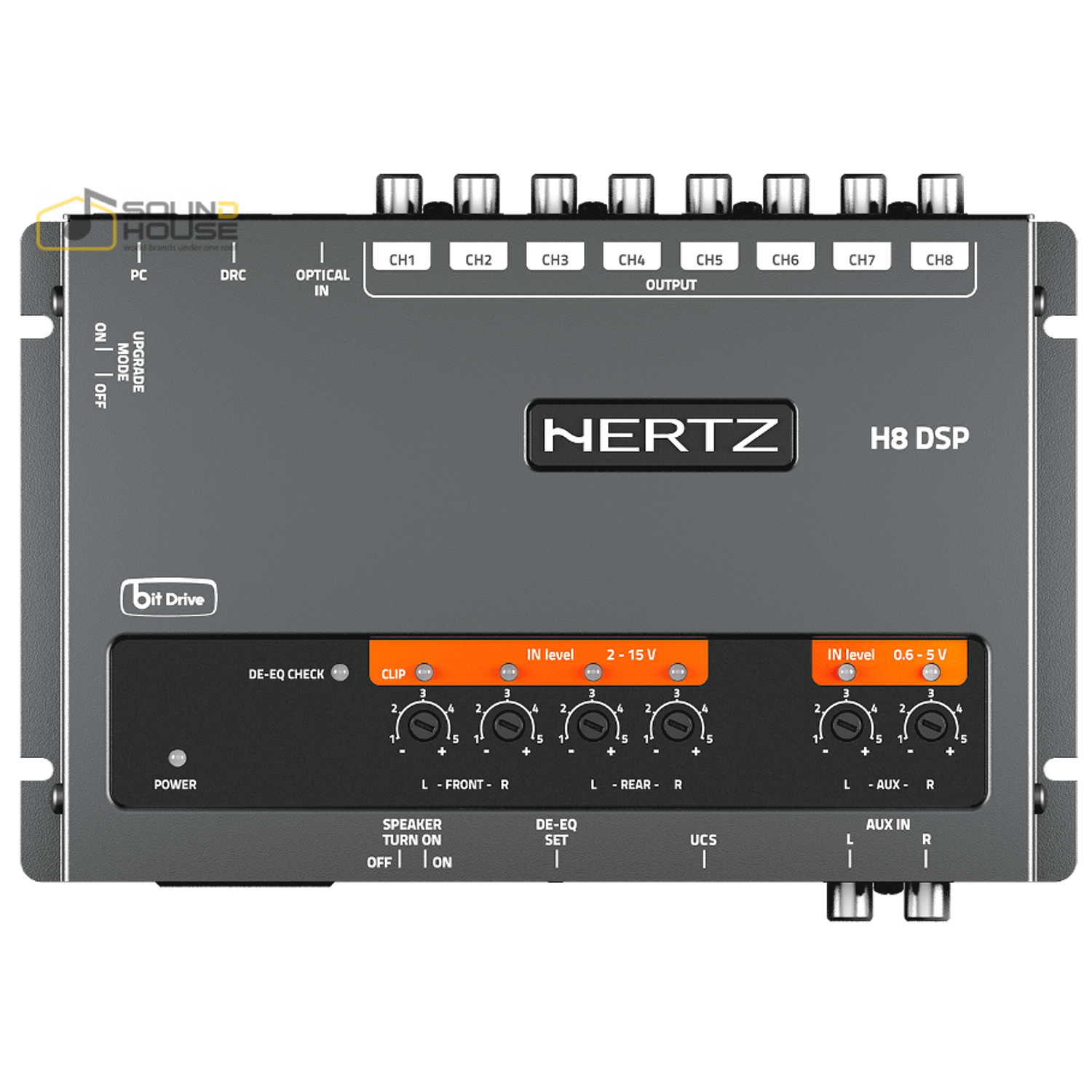 Procesor de sunet auto Hertz H8 DSP, 8 Canale + DSP fotografia produsului View 2 L