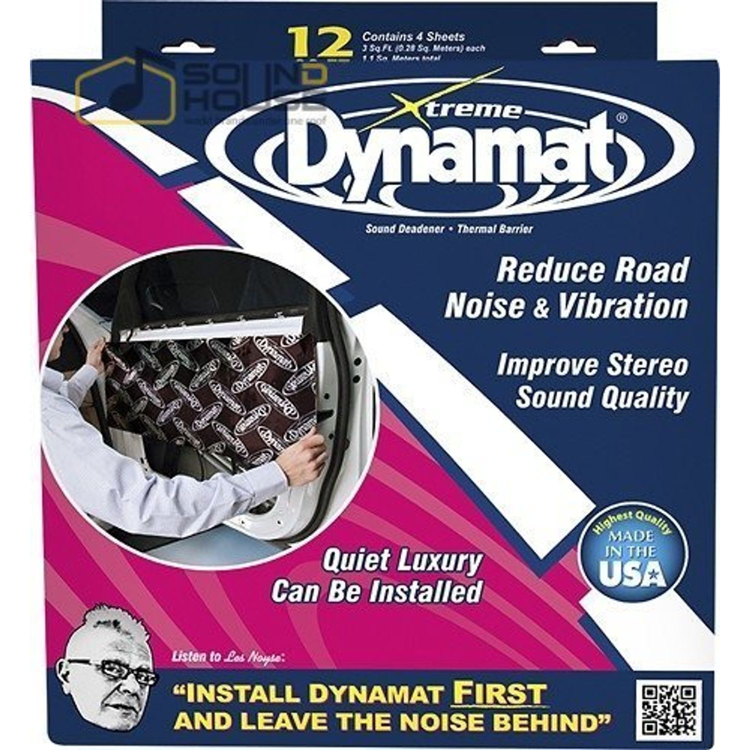 Insonorizant auto Dynamat Xtreme Door Pack, 2mm, 1,12m2 fotografia produsului