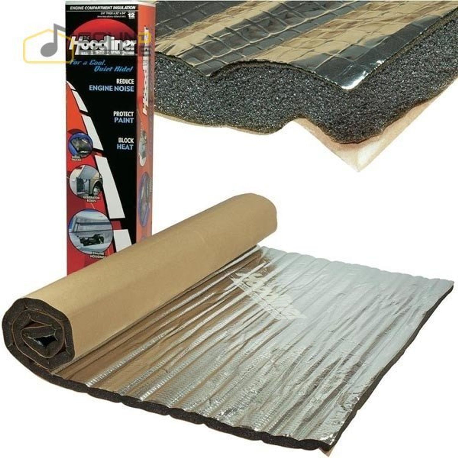 Insonorizant auto Dynamat Hoodliner, 19mm, 1,12m2 fotografia produsului