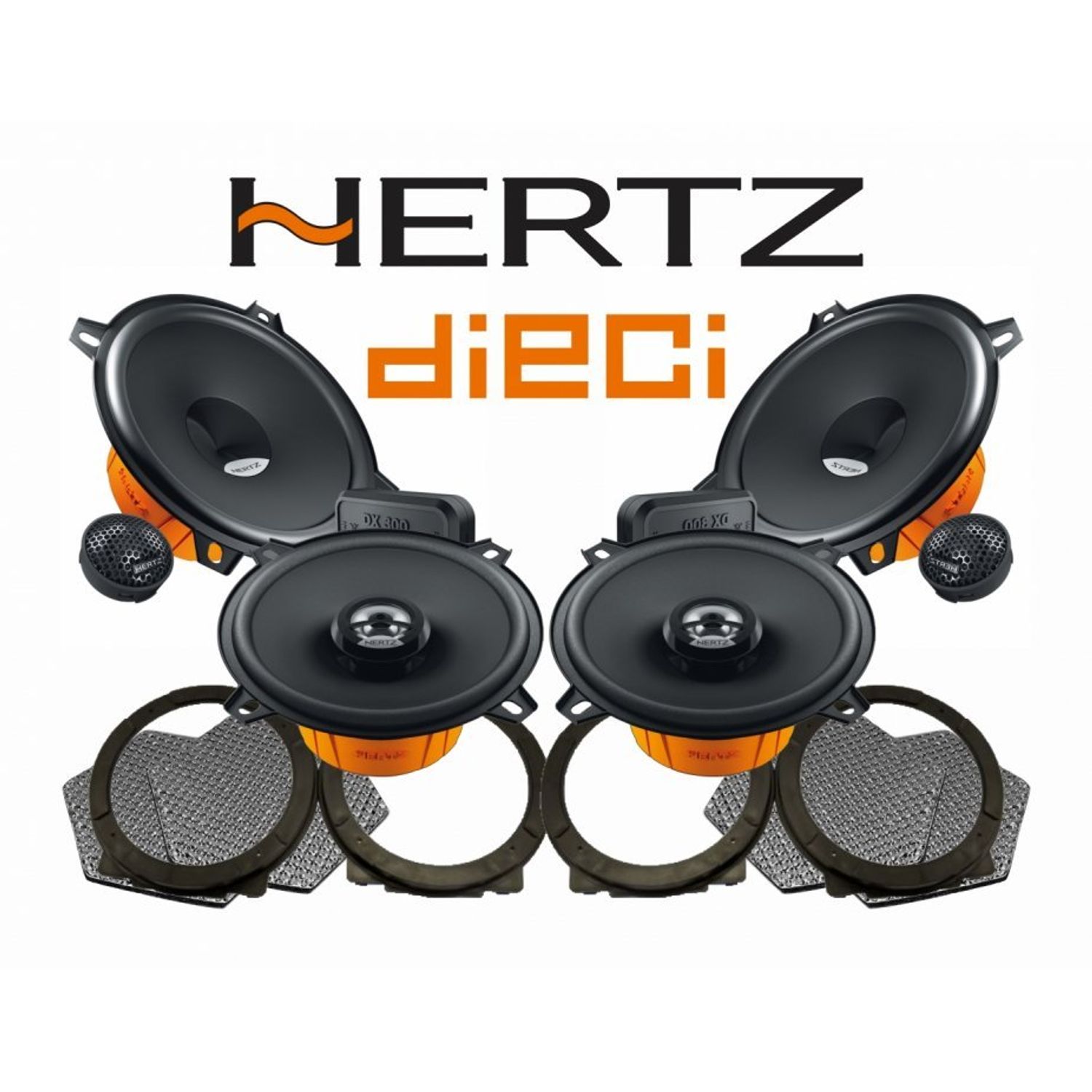 Pachet difuzoare auto Hertz Dieci dedicat Honda Civic (2005 - 2011) fotografia produsului