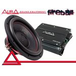 Pachet subwoofer Aura Fireball 12 cu amplificator Aura AMP 2.80 fotografia produsului