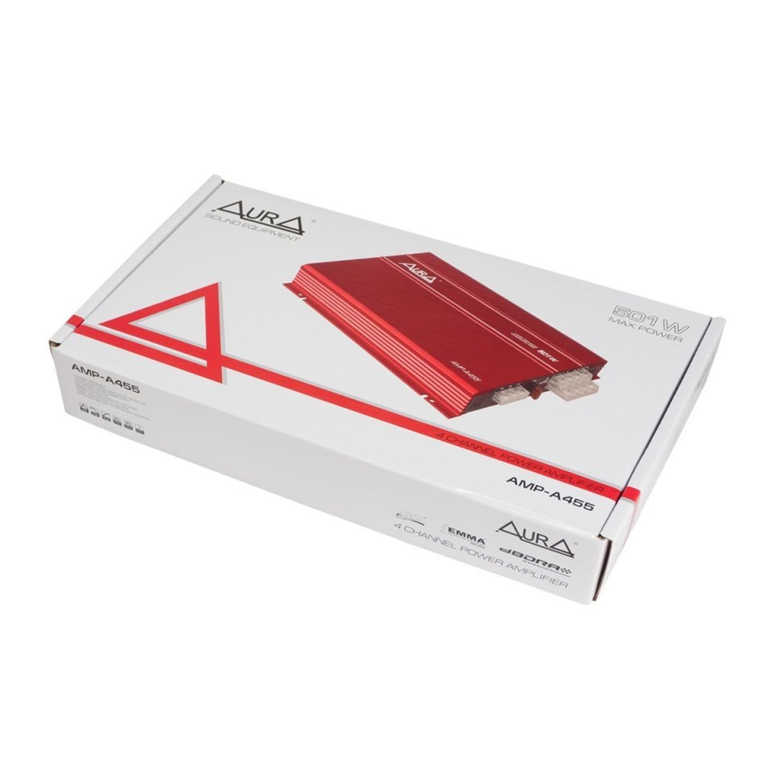 Amplificator auto Aura AMP A455, 4 canale, 300W fotografia produsului View 5 L