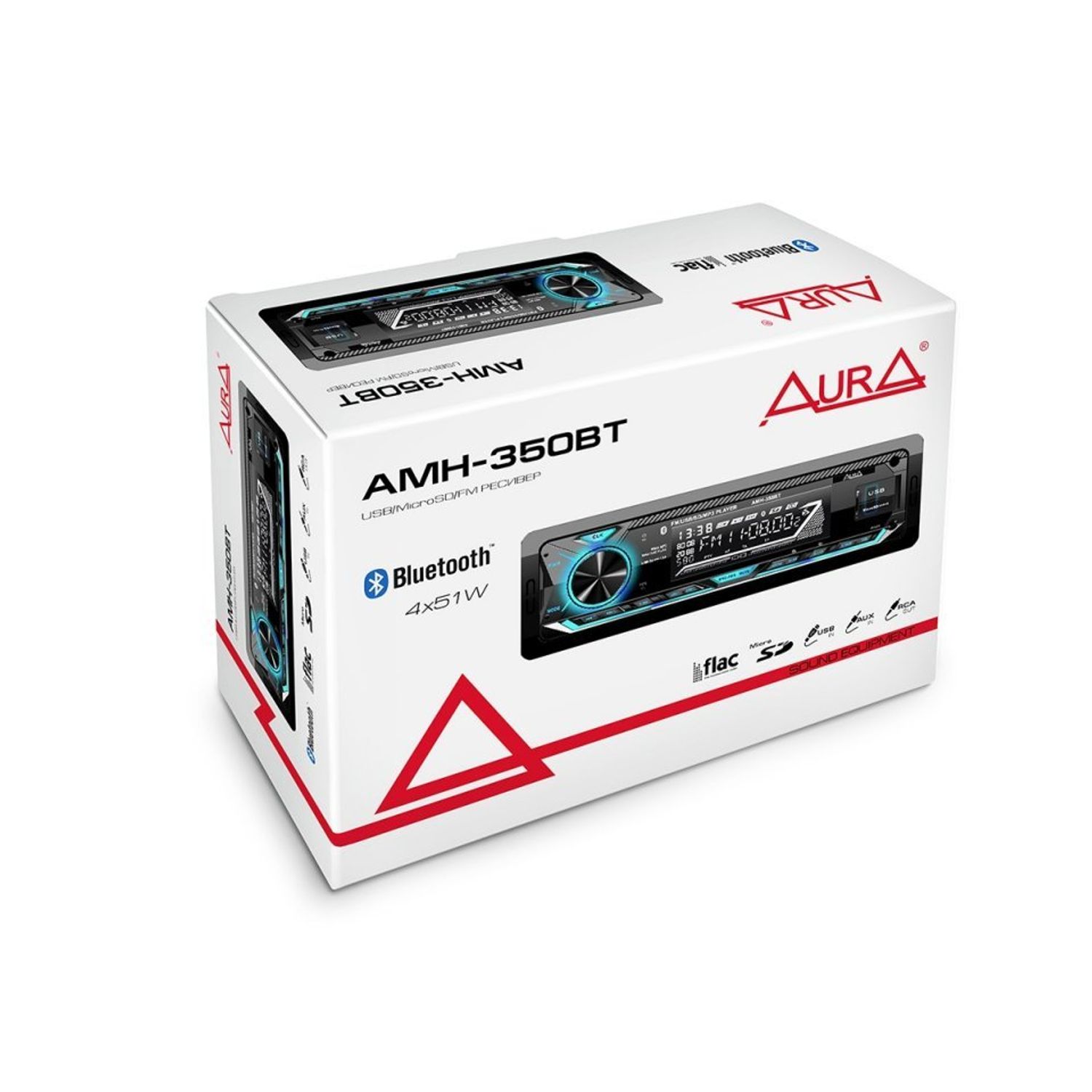 Player auto Aura AMH 350BT, 1 DIN, 4x51W fotografia produsului View 4 L