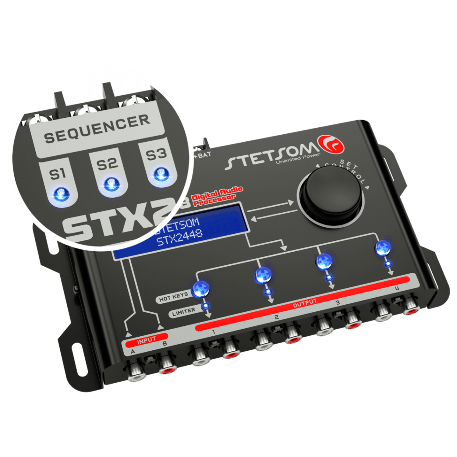 Procesor de sunet auto Stetsom STX2448 DSP, 4 canale fotografia produsului
