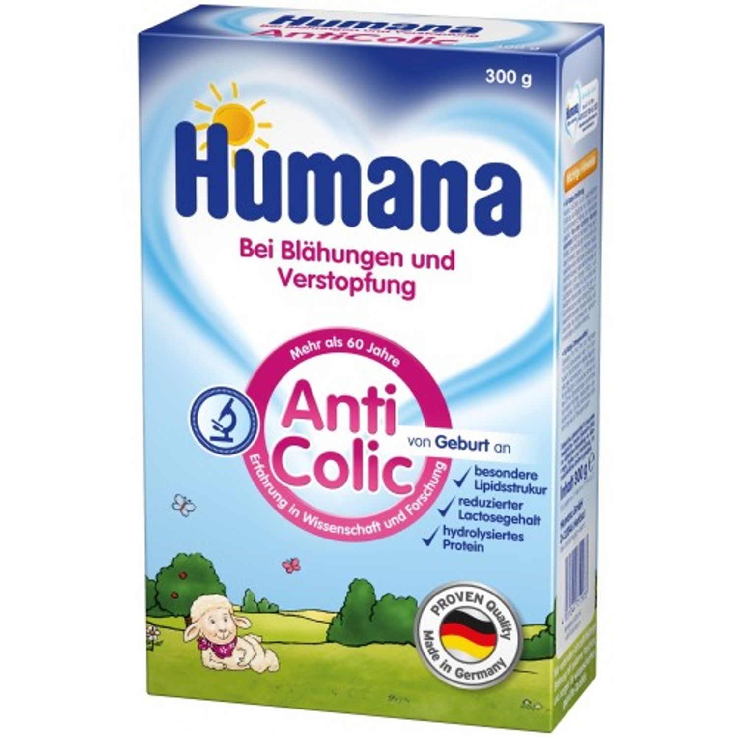 Lapte praf, Humana AntiColic, 300 g, 0 luni+ fotografia produsului