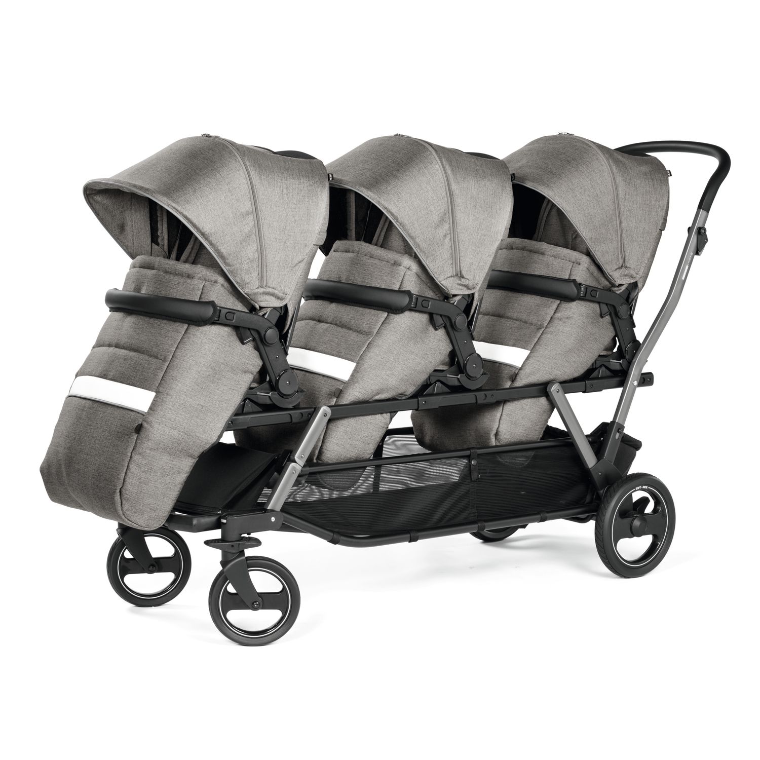 Carucior Peg Perego Triplette, 0-15 kg, City Grey, Gri / Alb fotografia produsului View 2 L