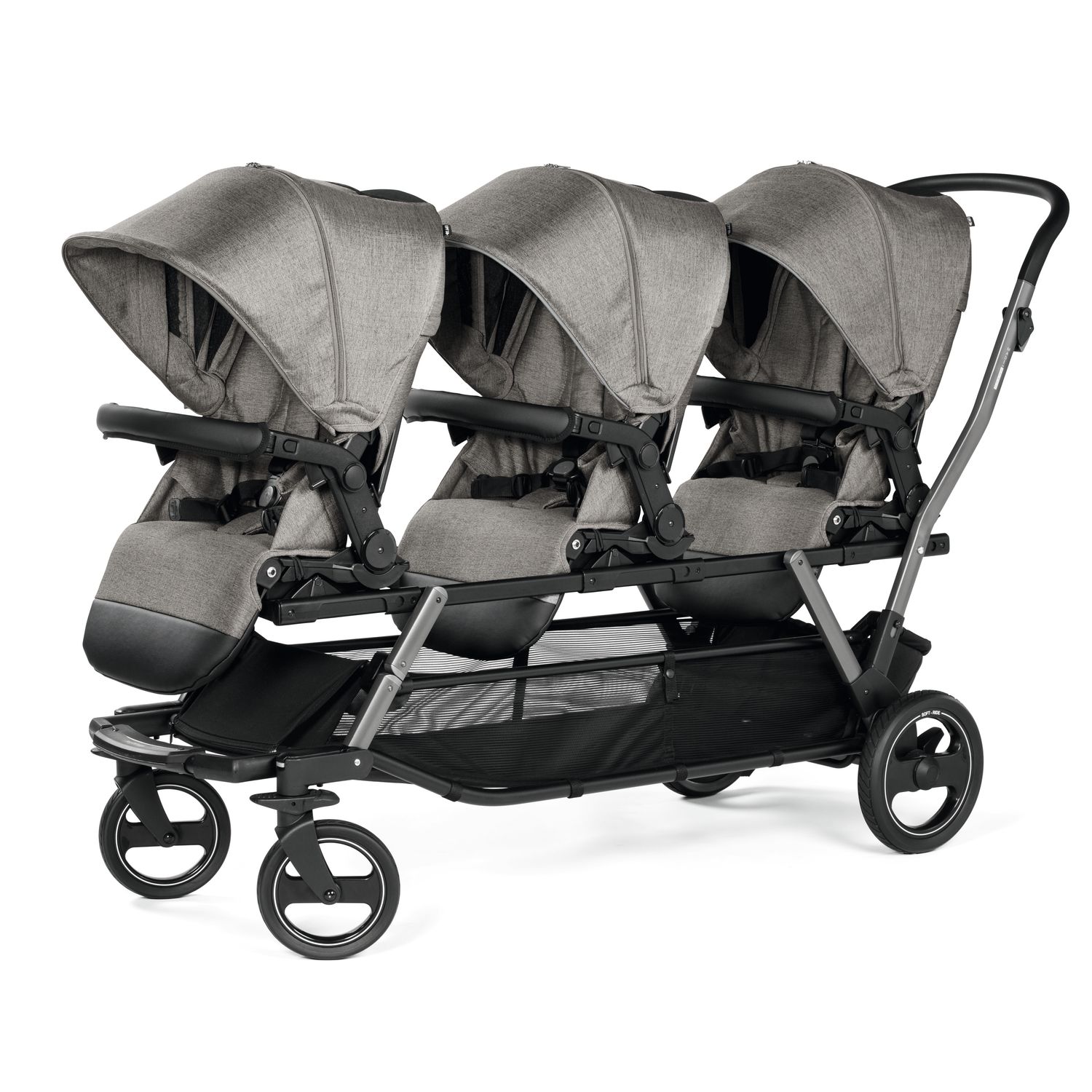 Carucior Peg Perego Triplette, 0-15 kg, City Grey, Gri / Alb fotografia produsului