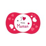 Suzeta silicon SYM J&rsquo;aime ma maman, Luc et Lea, 18 luni+ fotografia produsului