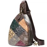 Rucsac dama, Jayleen GT1508, piele naturala, multicolor fotografia produsului
