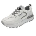 Pantofi sport dama AD46, model alb/gri, AD46-38 fotografia produsului