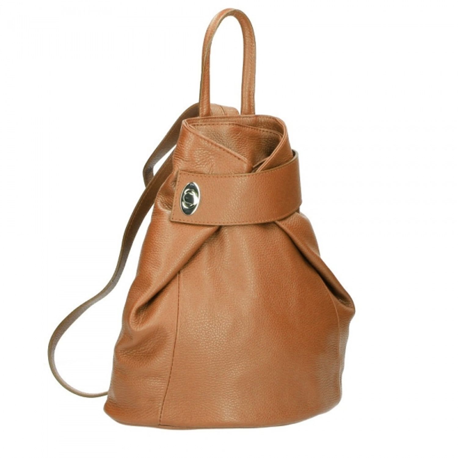 Rucsac pentru dama, Stella GT1490, piele naturala, cognac fotografia produsului View 2 L