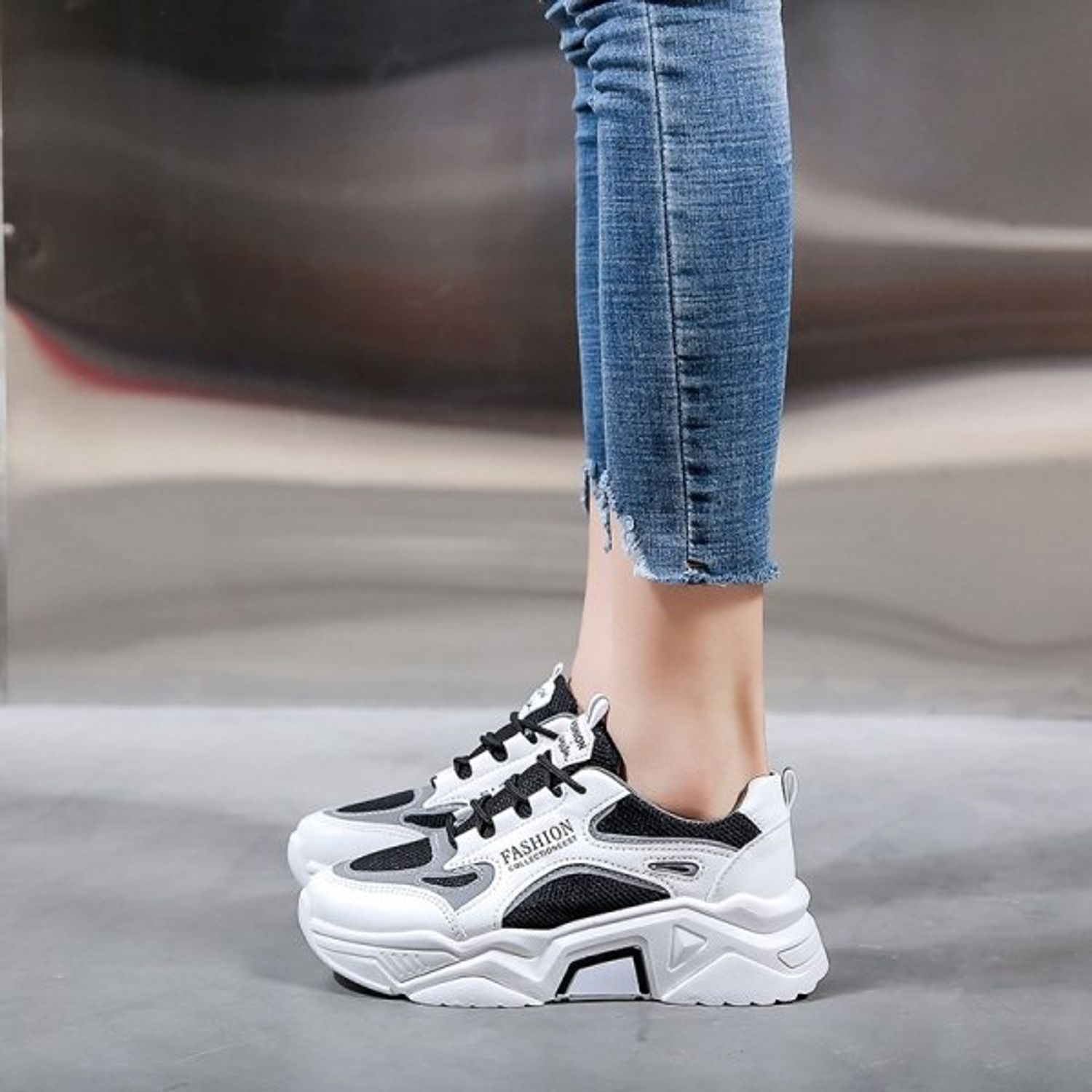Pantofi sport dama AD31, model negru, AD31-37 fotografia produsului View 6 L