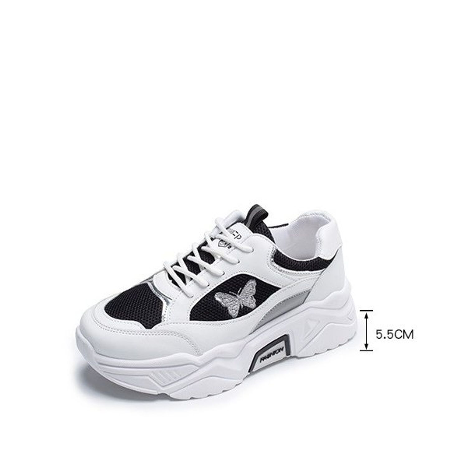 Pantofi sport dama AD40, model alb/negru, AD40-39 fotografia produsului View 2 L