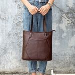 Geanta dama, Anaya GT1519, piele naturala, model maro fotografia produsului View 5 S